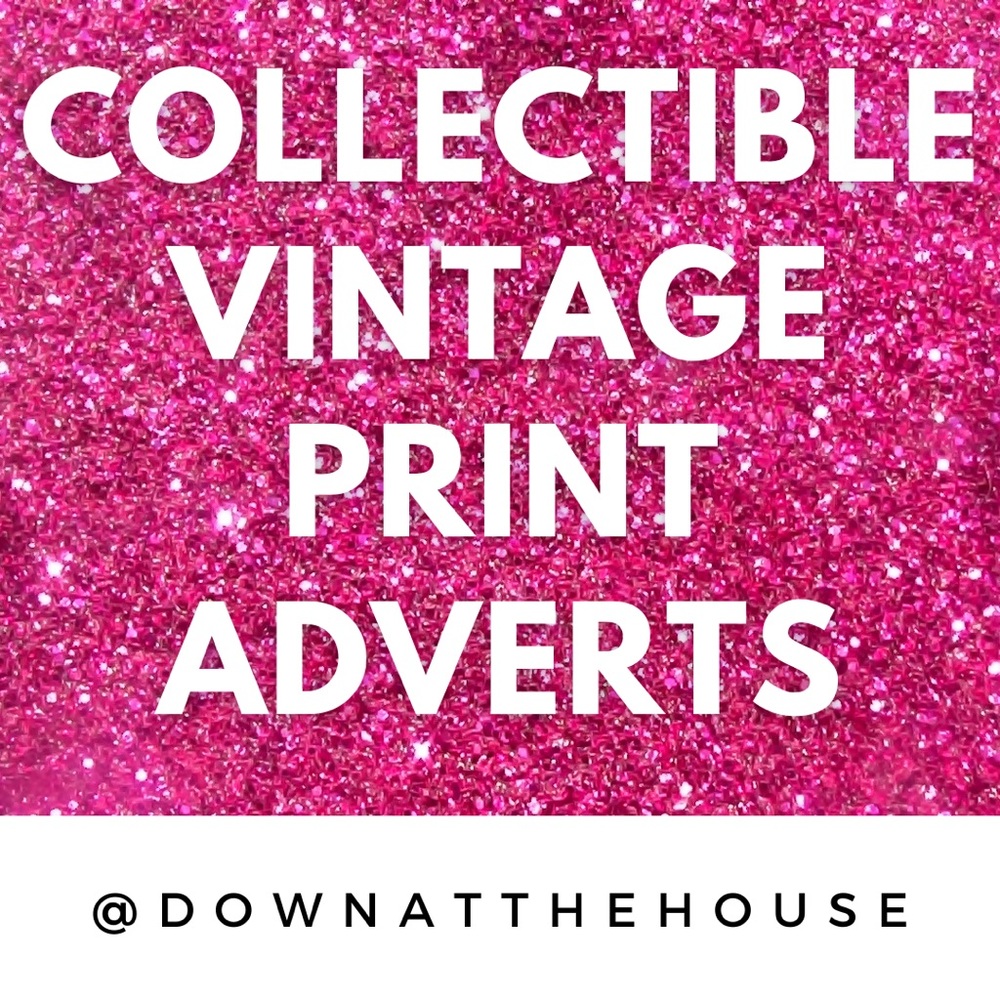 Original Vintage Retro Print Advertisements from Magazine